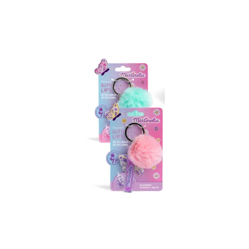 Gloss Labial Con Pompón Martinelia Surtido