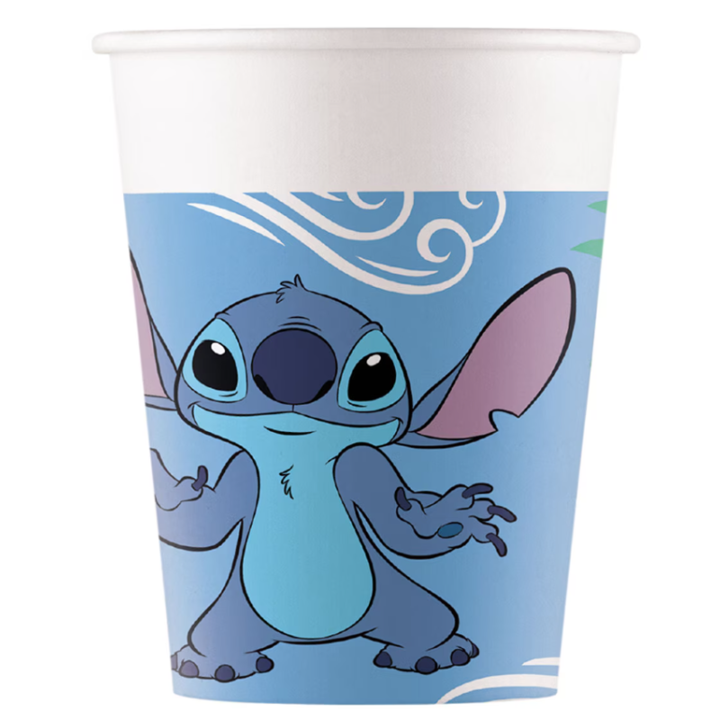 Vasos Stitch Y Angel 200 Ml 8 Uds De Partygama