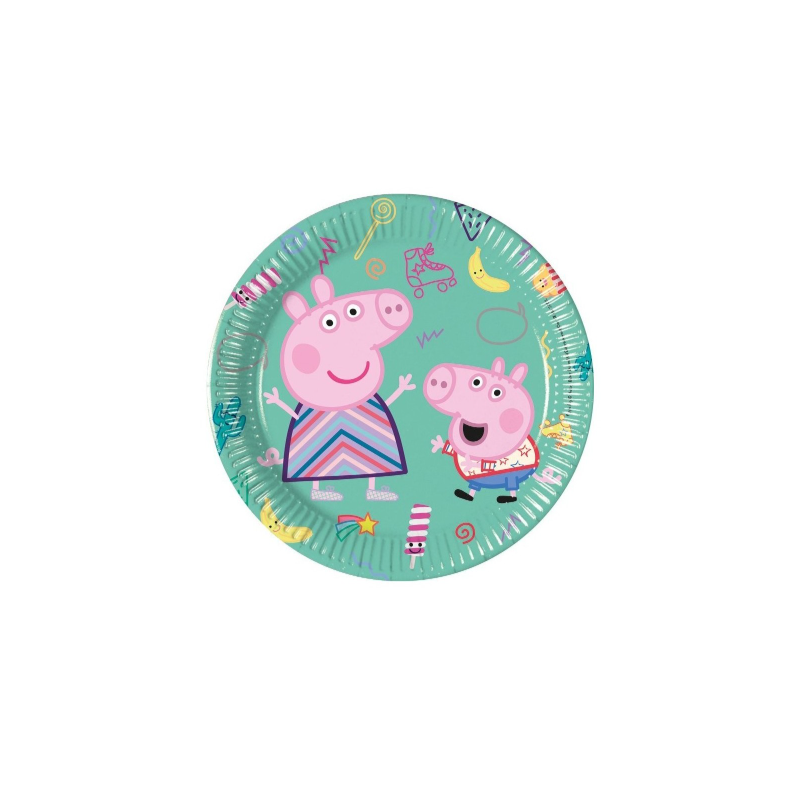 Platos Peppa Pig 20 Cm 8 Uds De Peppa Pig