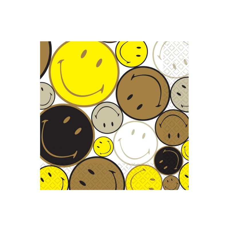 Servilletas Smiley 33x33 Cm De Party