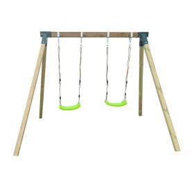 Columpio de madera cuadrada MASGAMES REIKO Dos asientos planos  2