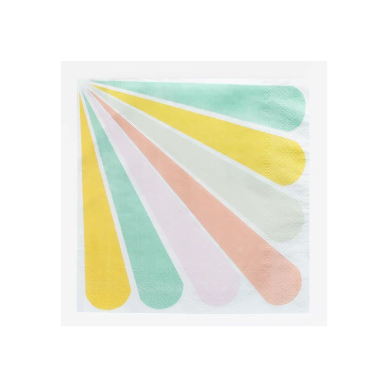 Servilletas Papel Multicolor Pastel 20ud De Fiesta
