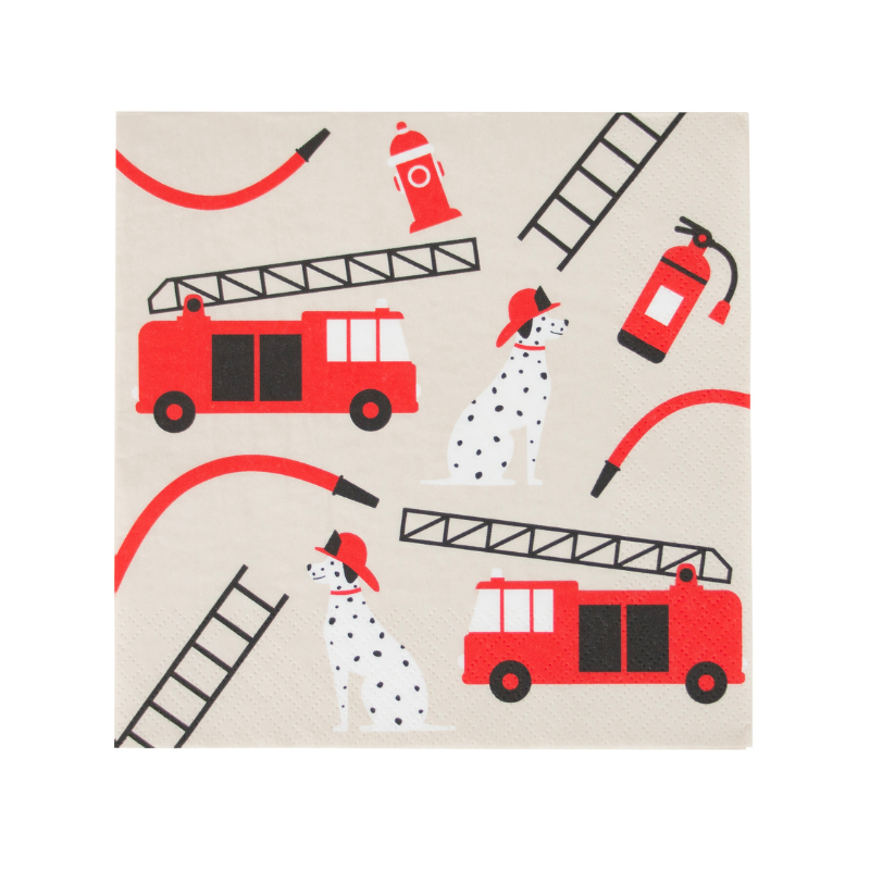 Servilletas Papel Bomberos 20 Uds De Fiesta