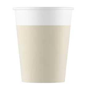 Vasos Papel Beige 200 Ml De Fiesta