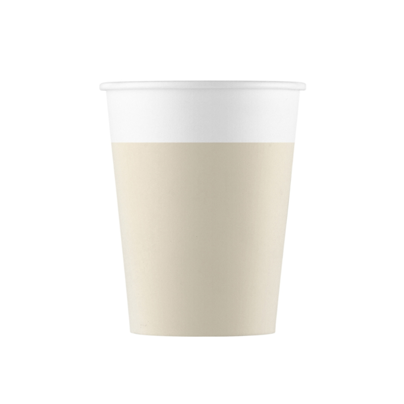 Vasos Papel Beige 200 Ml De Fiesta