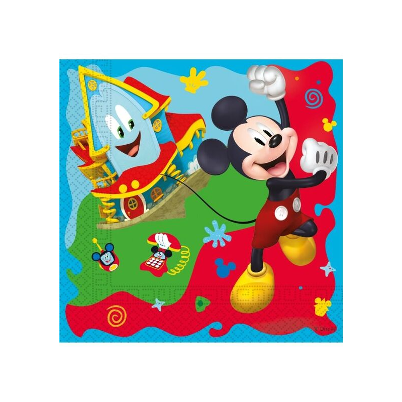 Servilletas Mickey The Rock 20 Ud De Fiesta