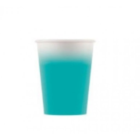 Vasos Papel Verde Menta 8ud 200ml De Fiesta