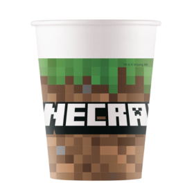 Vasos Papel Minecraft 200 Ml