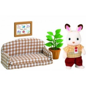 SET DE SOFA FRASIER CONEJO CHOCOLATE