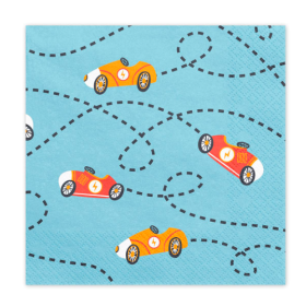 Servilletas Coches 33x33 Cm 12 Ud De Party