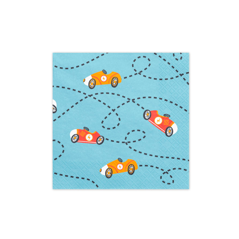 Servilletas Coches 33x33 Cm 12 Ud De Party