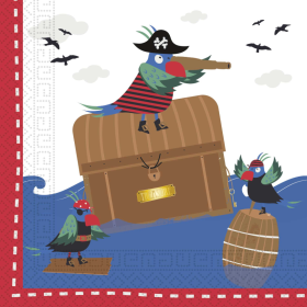 Servilletas Piratas A La Vista 20 Ud De Party