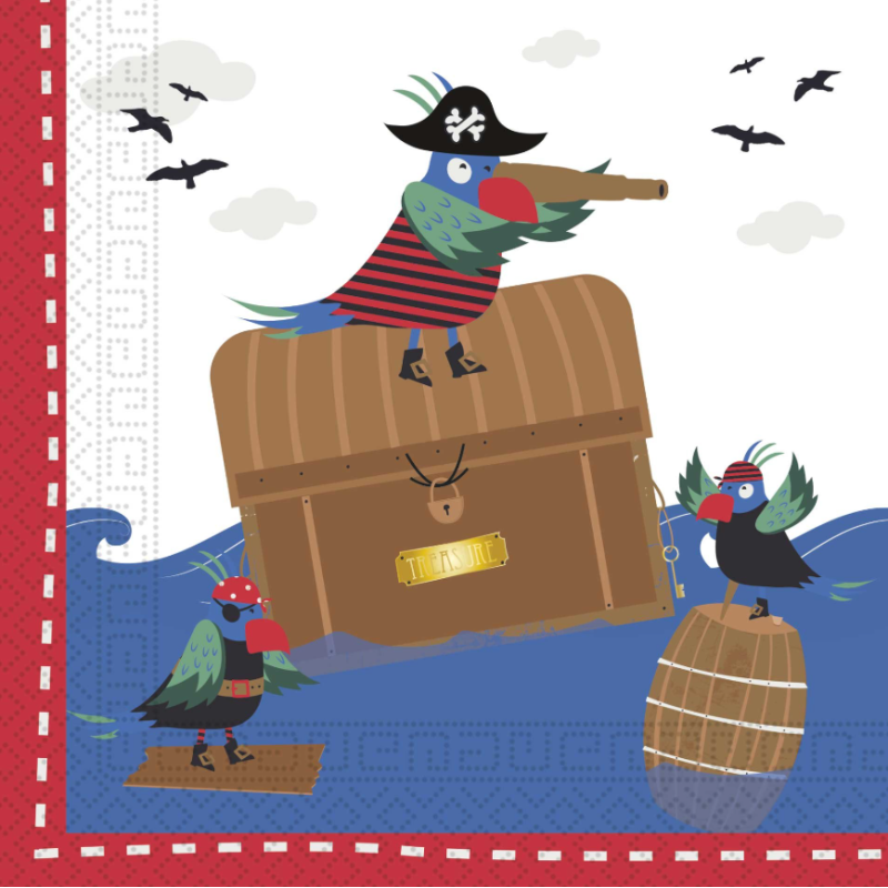 Servilletas Piratas A La Vista 20 Ud De Party