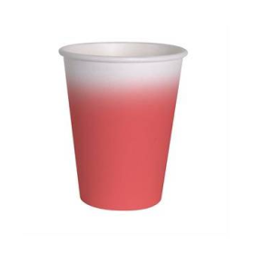 Vasos Rojo Compostable 8 Ud 250 Ml