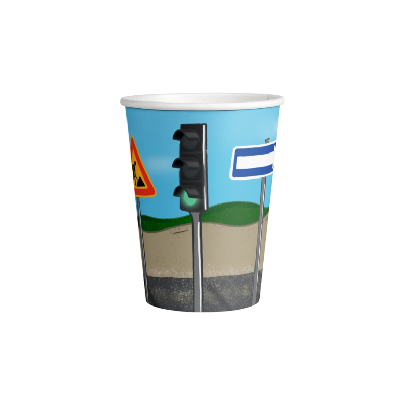 Vasos Construcción 8 Uds 250 Ml De Party