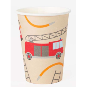 Vasos Cartón Bomberos 8 Uds De Party