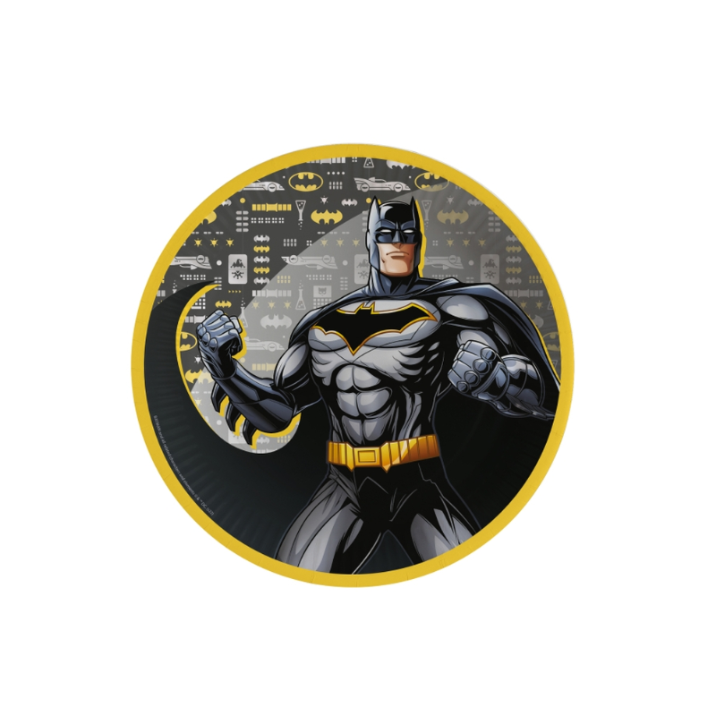 Platos Batman 23 Cm 8 Uds De Party