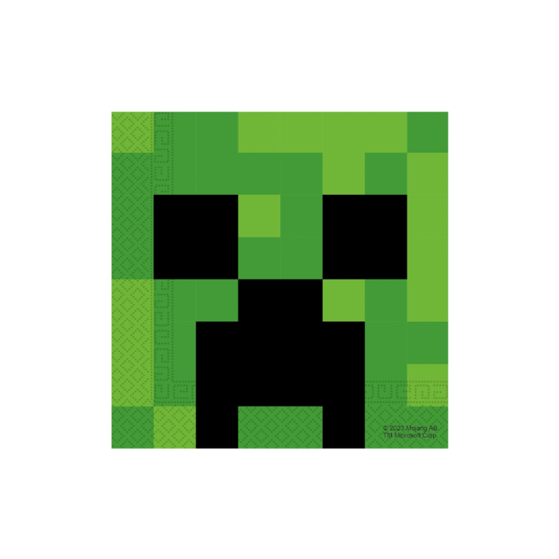 Servilletas Minecraft 33x33 Cm De Party