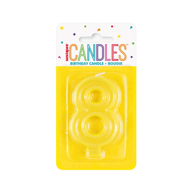 Vela Amarillo Número 8