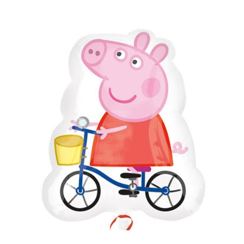 Globo Peppa Pig En Bicicleta De Fiesta Y Cumpleaños