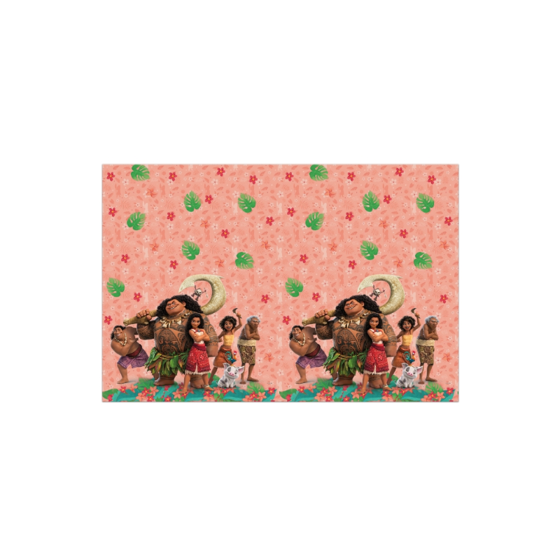 Mantel Plástico Vaiana 2 120x180 Cm De Fiesta Y Cumpleaños