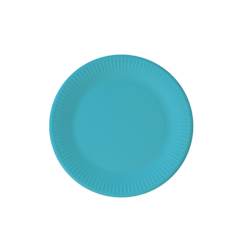 Platos Azul Turquesa 20 Cm De Fiesta Y Cumpleaños