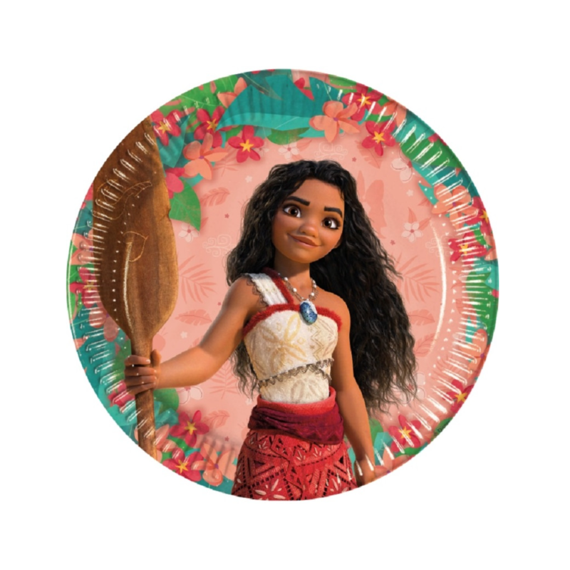 Platos Vaiana 2 23 Cm 8 Ud De Fiesta Y Cumpleaños