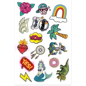 Laminas Tatuajes Temporales Surtidos 2