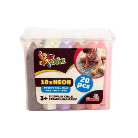 Pack 20 Tizas De Exterior Neón