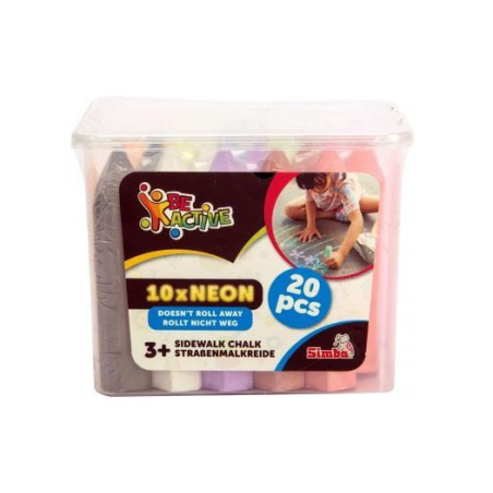 Pack 20 Tizas De Exterior Neón