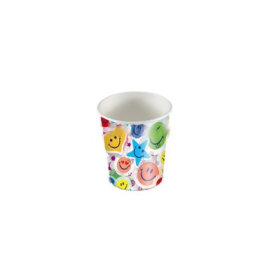 Vasos Diseño Caras Sonrientes De Fiesta y Cumpleaños
