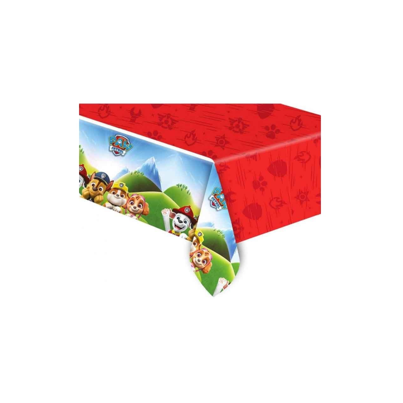 Mantel Plástico Patrulla Canina 120x180 Cm De Fiesta y Cumpleaños
