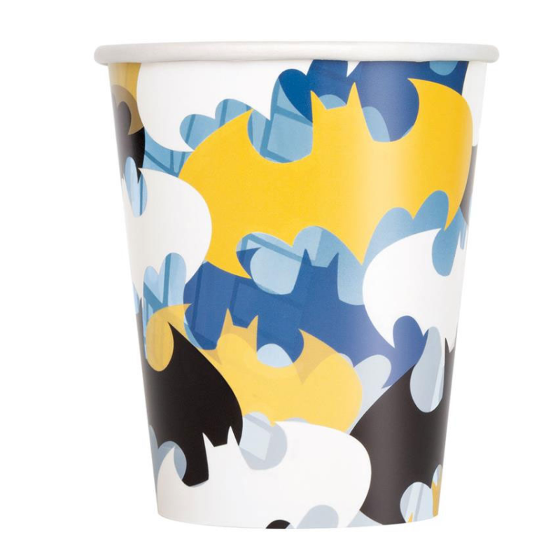 Vasos Batman 8 Uds De Fiesta y Cumpleaños