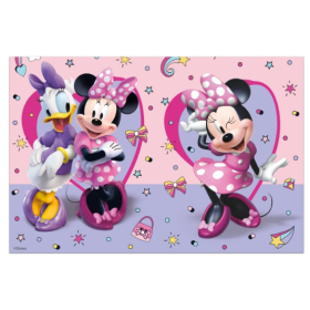 Mantel Plastico Minnie 120x180 Cm De Fiesta y Cumpleaños