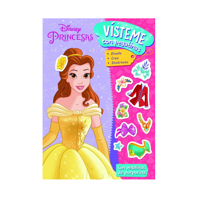 Princesas Vísteme Con Pegatinas De Disney