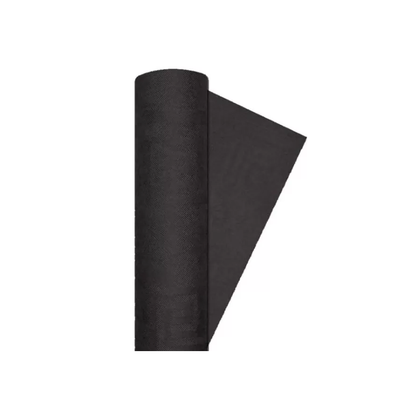 Mantel De Papel Rollo Negro 1.20x7 M De Fiesta y Cumpleaños