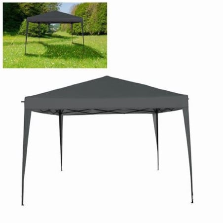 Cenador Jardín Antracita 3x3 m