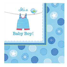 Servilletas Baby Shower With Love Boy 33 Cm