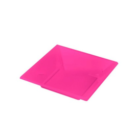 Platos Cuadrados Hondo Fucsia