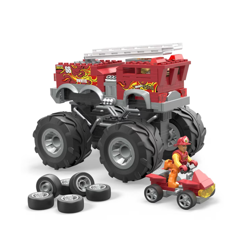 Hot Wheels Mega Camión De Bomberos