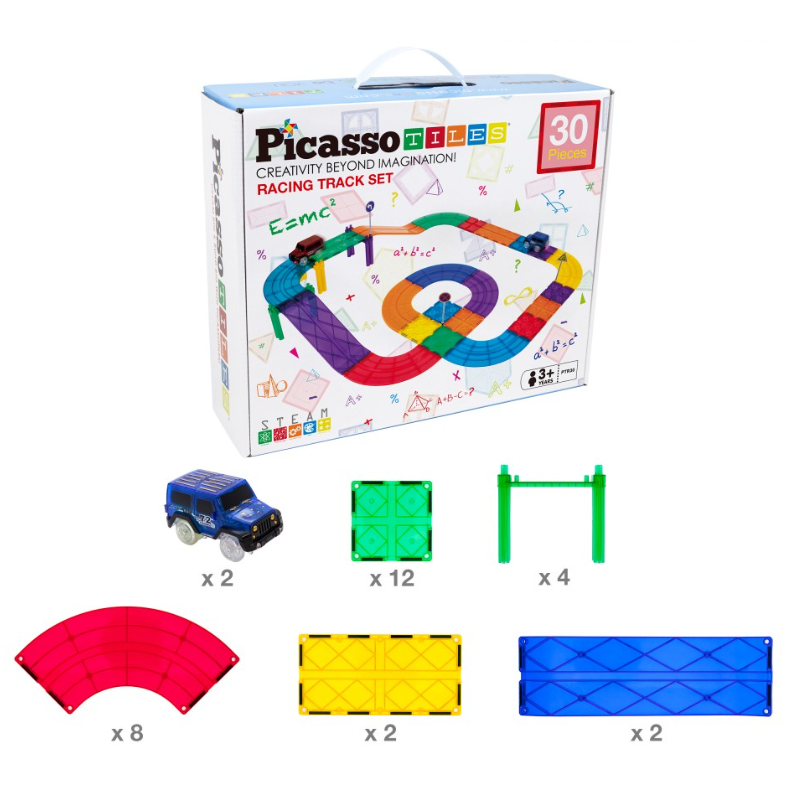 Picasso Tiles Pista De Carreras Magnetic