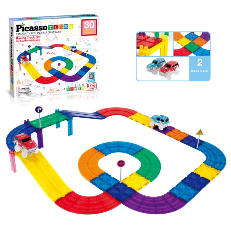 Picasso Tiles Pista De Carreras Magnetic