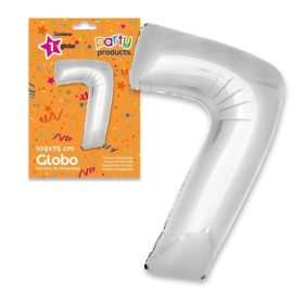 Globo Nº 7 Poliamida Color Plata