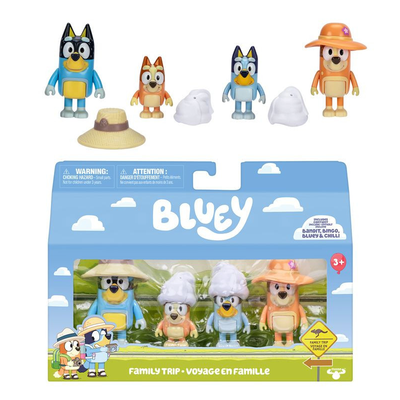 Pack 4 Figuras Bluey Surtido