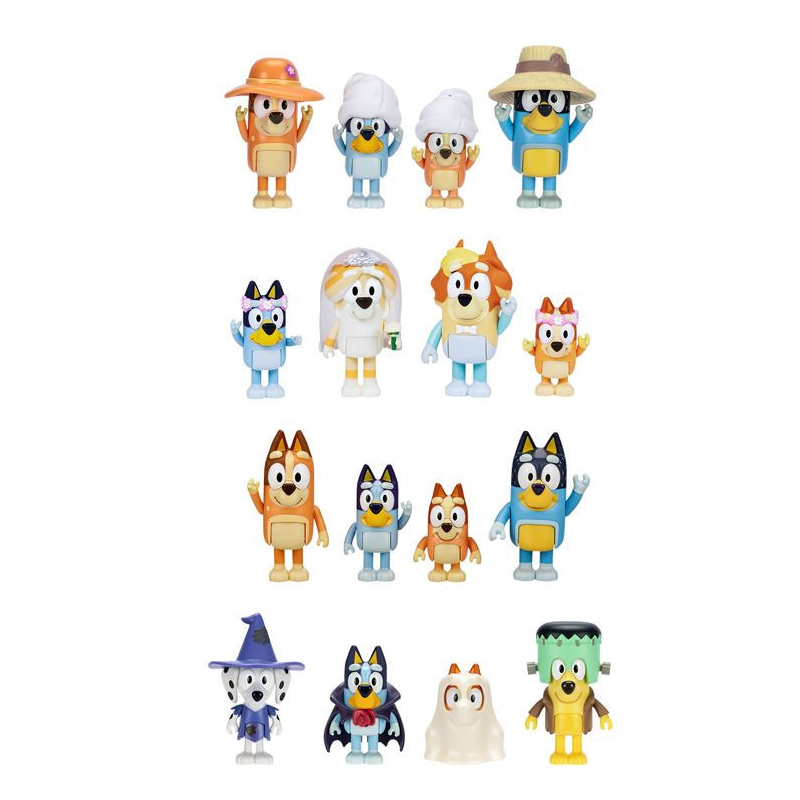 Pack 4 Figuras Bluey Surtido