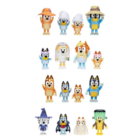 Pack 4 Figuras Bluey Surtido