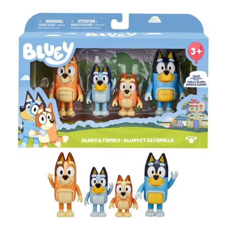 Pack 4 Figuras Bluey Surtido