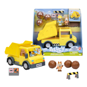 Bluey Camión Volquete Con 2 Figuras De Famosa