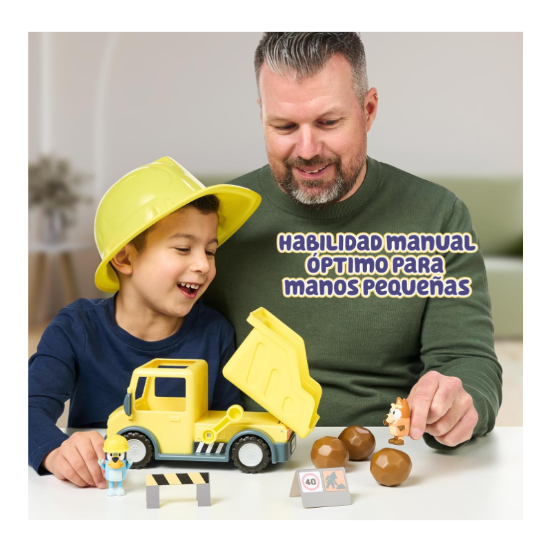 Bluey Camión Volquete Con 2 Figuras