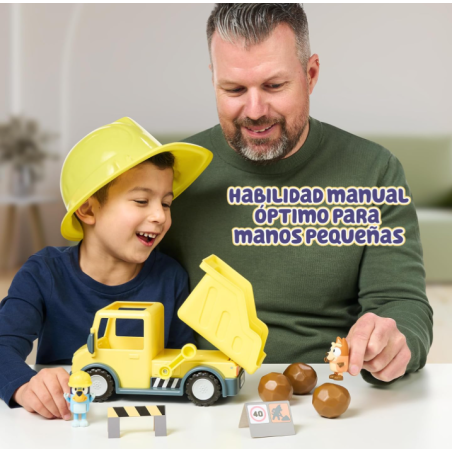 Bluey Camión Volquete Con 2 Figuras